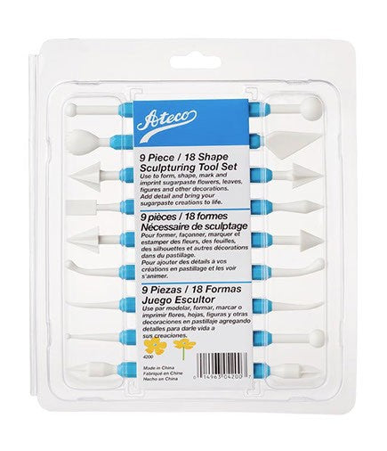 Ateco 9 Piece/18 Shape Sculpting Tool Set