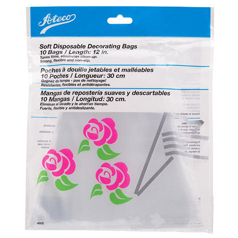 Ateco Soft Disposable Decorating Bag (Pkg of 10)