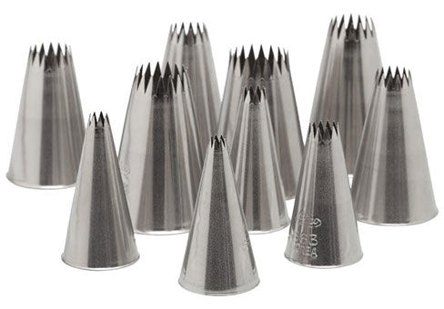 Ateco 10 Piece French Star Tube Set