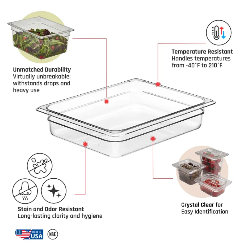 Cambro Camwear Food Pan
