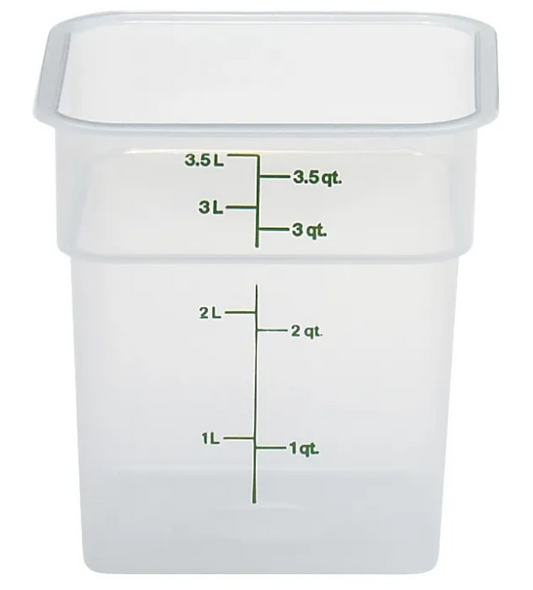 Cambro Translucent CamSquare Food Storage Container