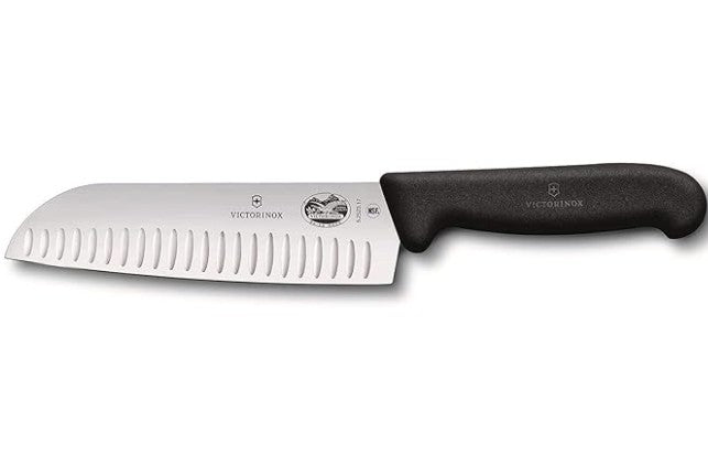 Victorinox 7 inch Santoku, Granton Blade