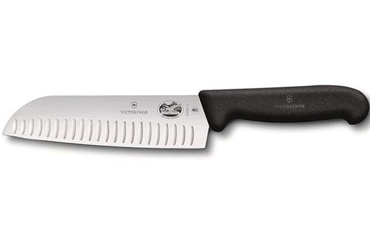 Victorinox 7 inch Santoku, Granton Blade