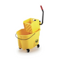 Rubbermaid WaveBrake Press Bucket & Wringer, 35 Qt