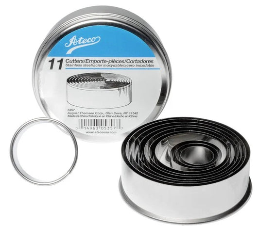 Ateco Pastry Cutters, 11 Piece