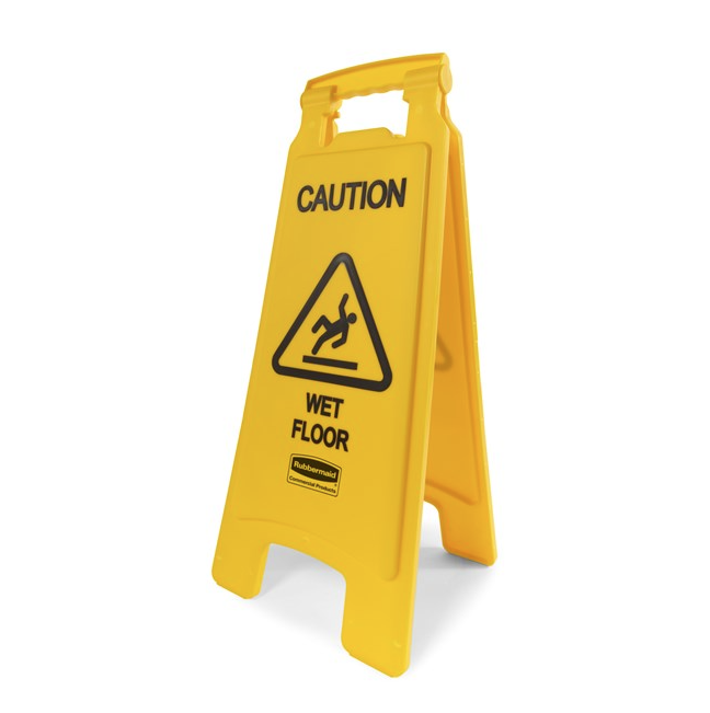 Rubbermaid "Caution Wet Floor" Sign, 26 inch